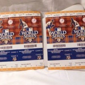 NY YANKEES WORLD SERIES TICKET STUBS 2010